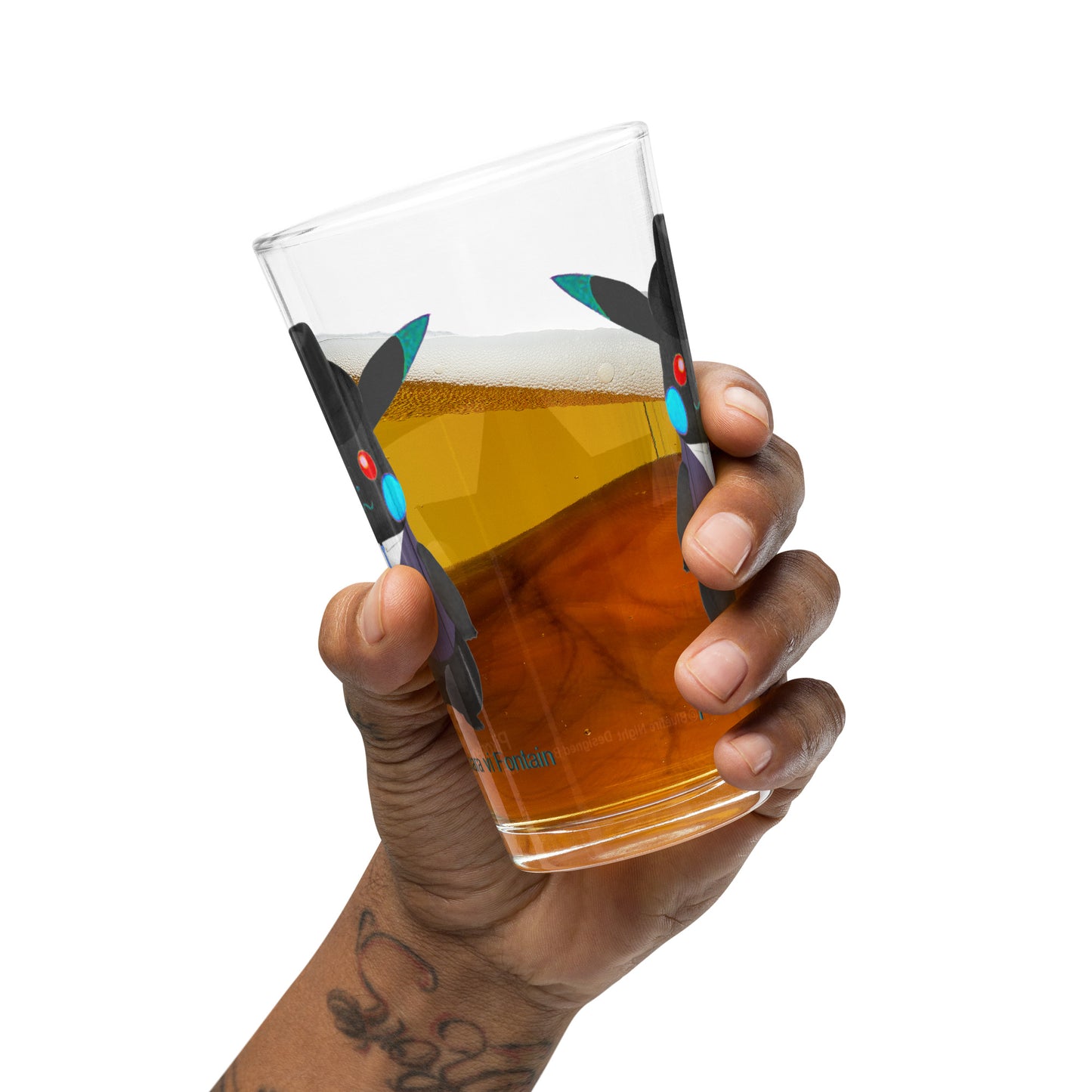 Pikorleon Aobara vi Fontain (Shaker Pint Glass)