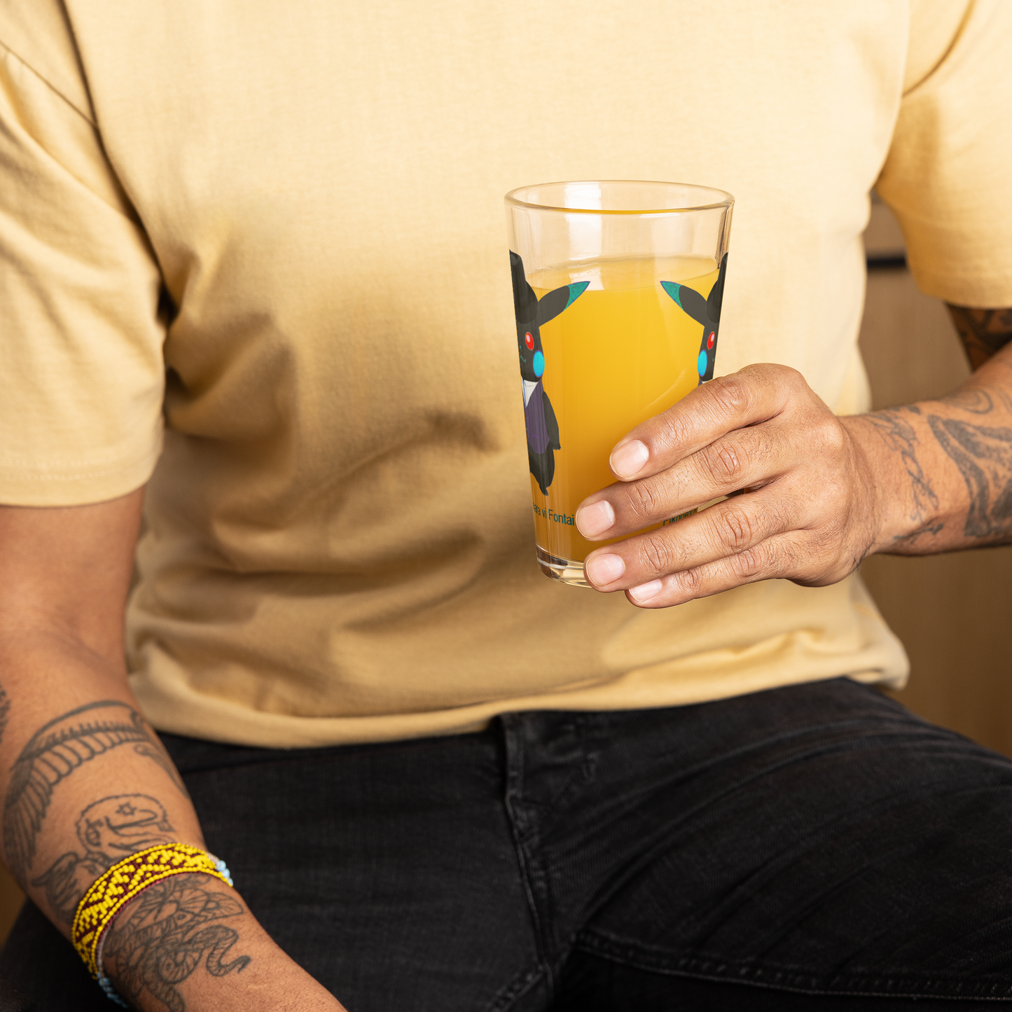 Pikorleon Aobara vi Fontain (Shaker Pint Glass)