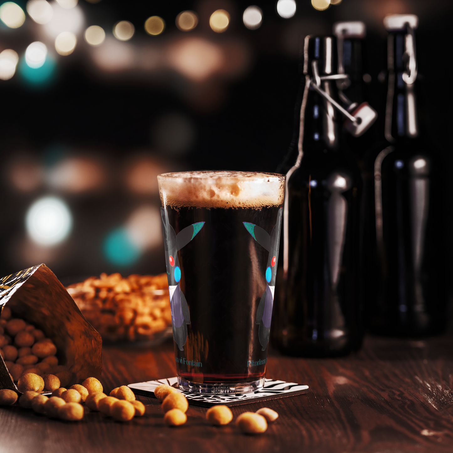 Pikorleon Aobara vi Fontain (Shaker Pint Glass)